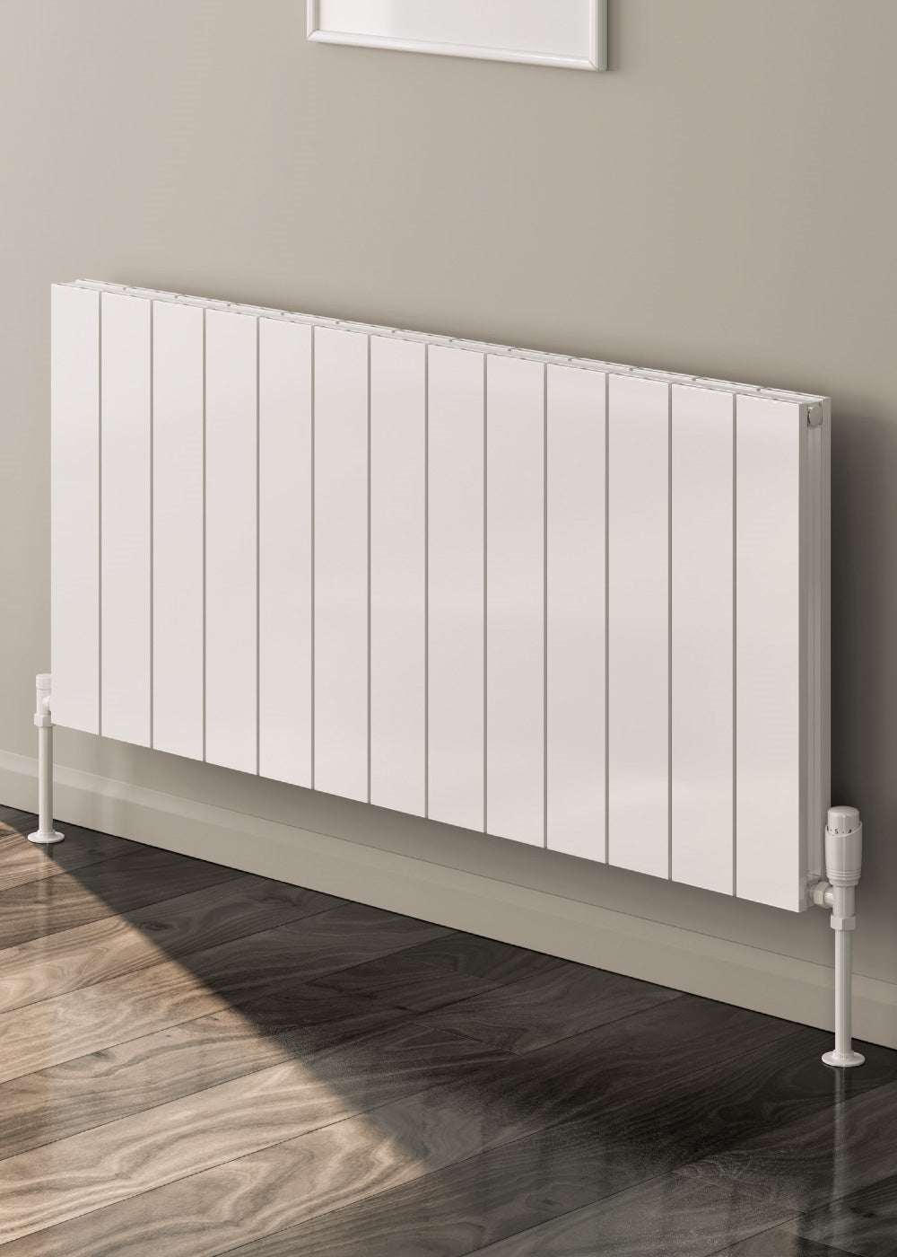 Reina Casina 600mm High Double Panel Horizontal Aluminium Radiator