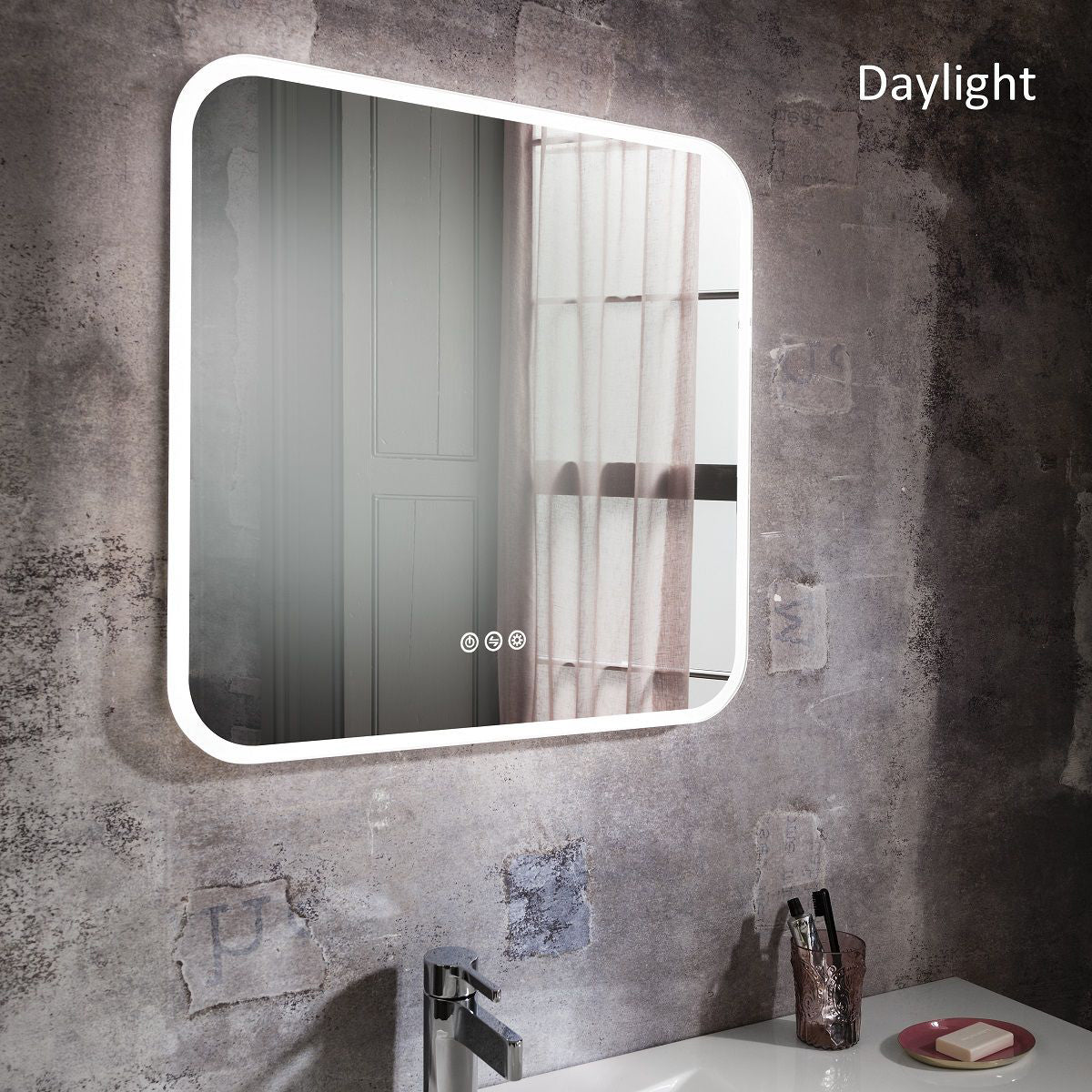 Crosswater Svelte Landscape Illuminated Mirror