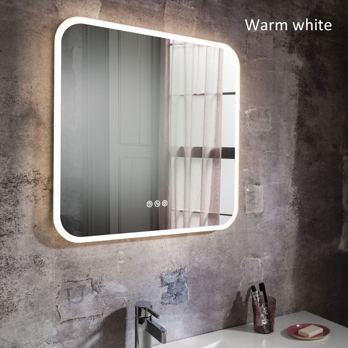 Crosswater Svelte Landscape Illuminated Mirror