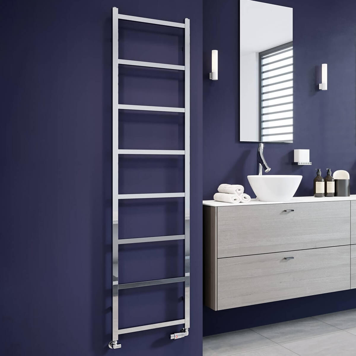 Dq Heating Liana Stainless Steel Straight Towel Rail