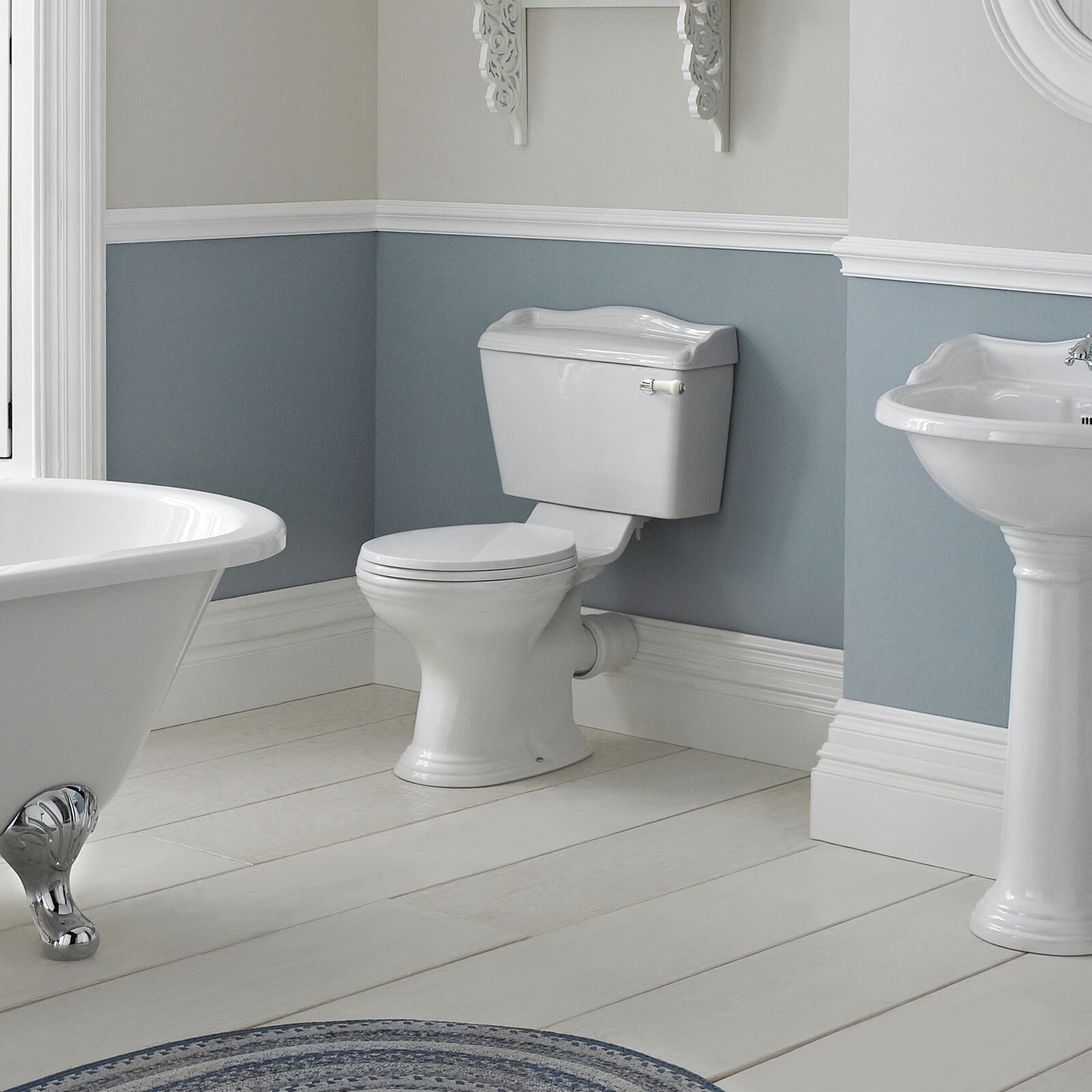 Hudson Reed Chancery 710mm Close Coupled WC Pan White With Cistern