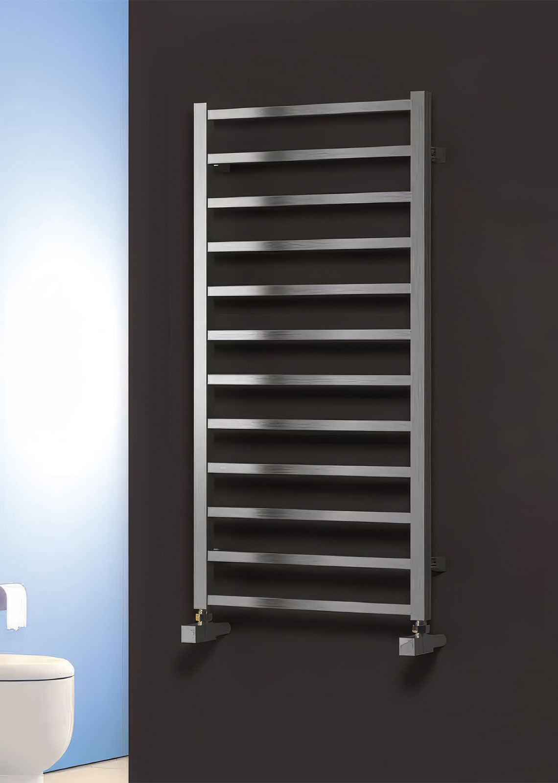 Reina Arden 500mm Wide Stainless Steel Designer Radiator