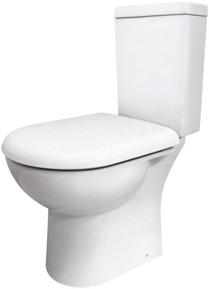 Nuie Provost 620mm White Compact Pan And Cistern With Fittings