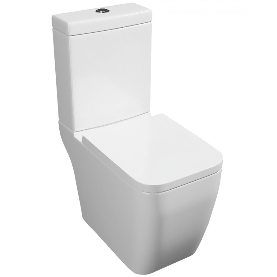 K-V Genoa Square Rimless Close Coupled WC Pan With Cistern And Seat