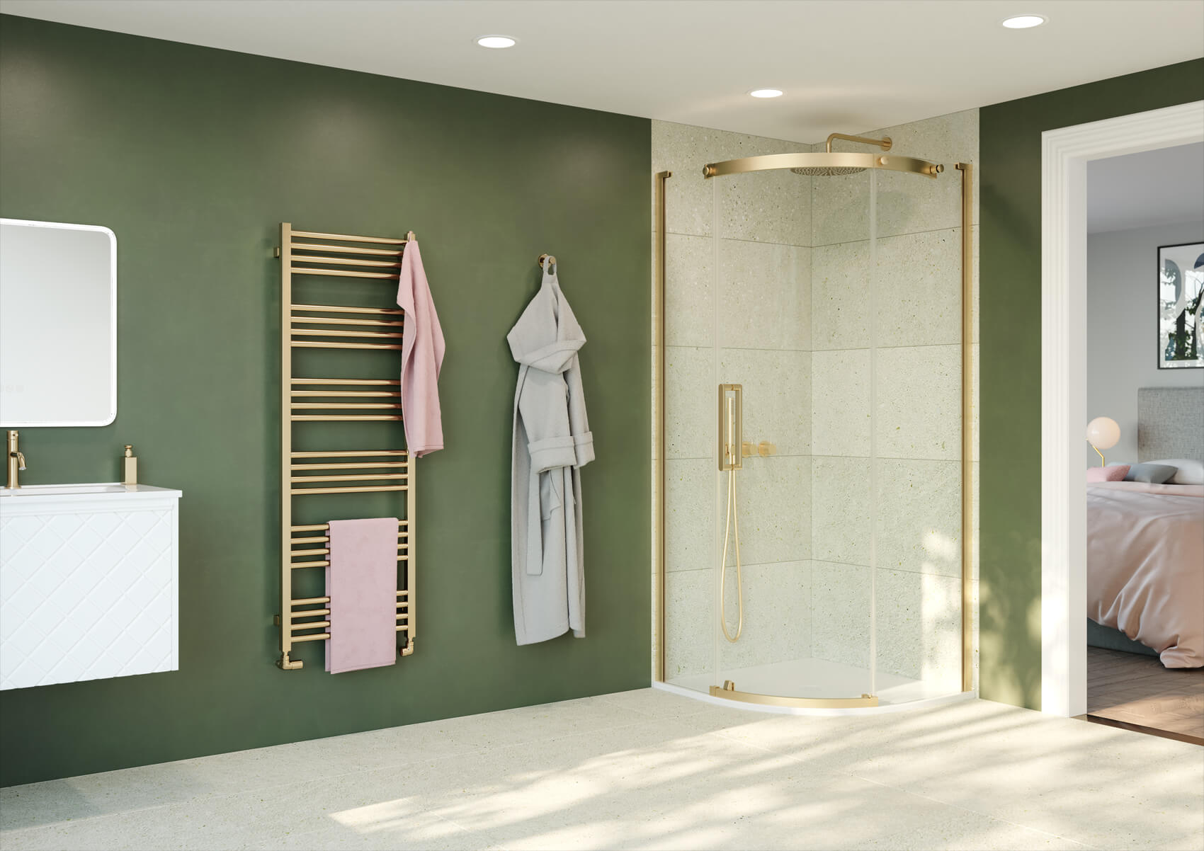 Novo Straight Heated Towel Rail