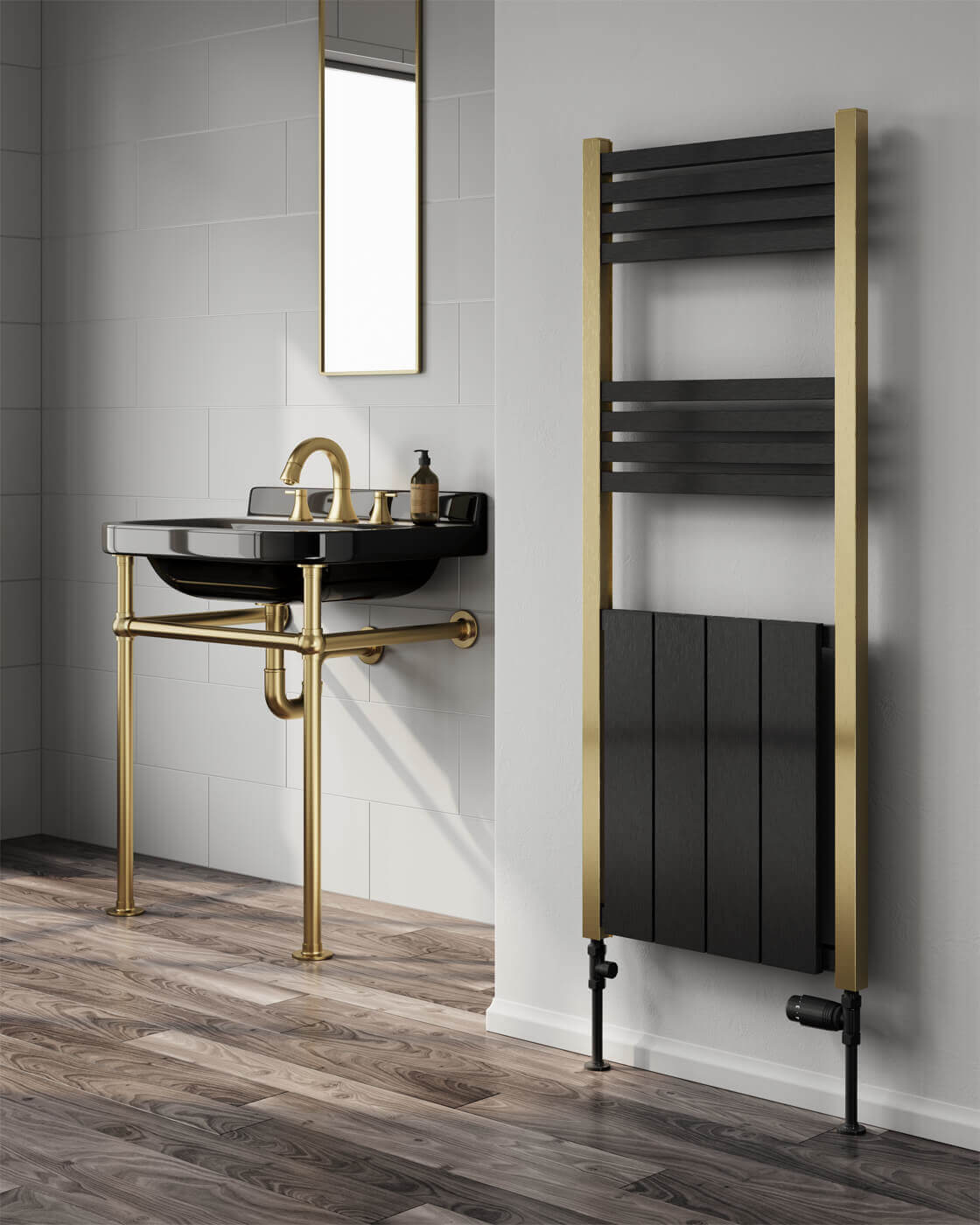 Reina York 485 x 1200mm Aluminium Designer Radiator