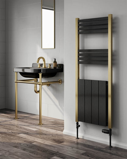 Reina York 485 x 1200mm Aluminium Designer Radiator