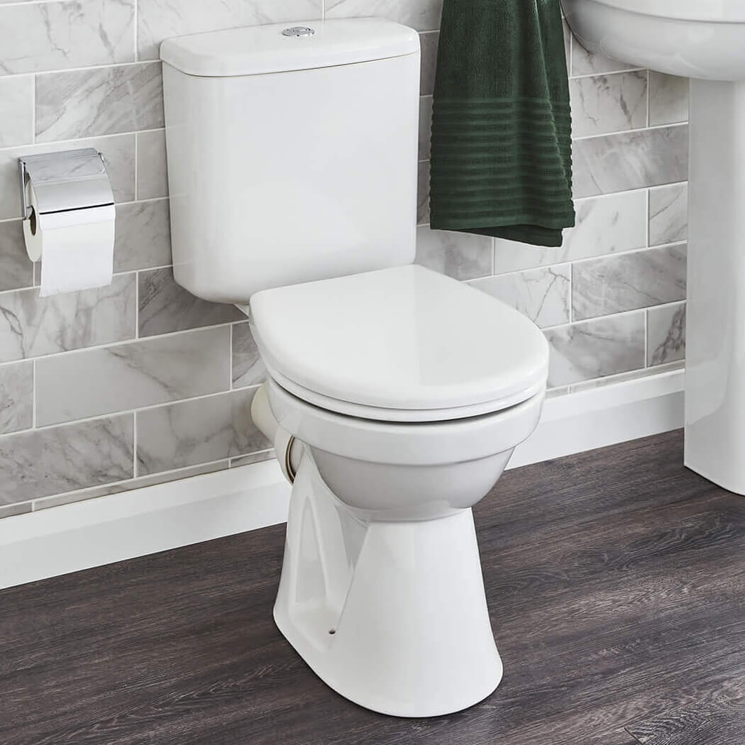 K-V Milton White Close Coupled WC Set