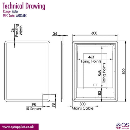 Tavistock Aster Slim LED Illuminated Mirror