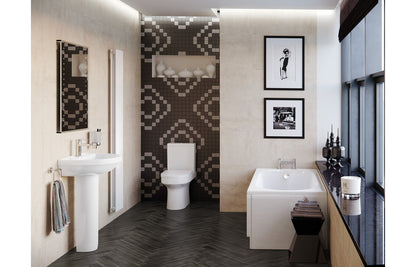 Laurus Rimless Back To Wall Comfort Height WC & Soft Close Seat