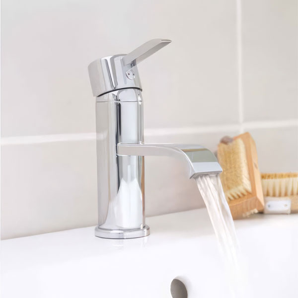 Fline Flow Gemini Chrome Mono Basin Mixer Tap With Click Clack Waste
