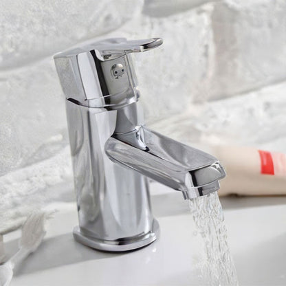 Fline Flow Luna Chrome Mono Basin Mixer With Click Clack Waste