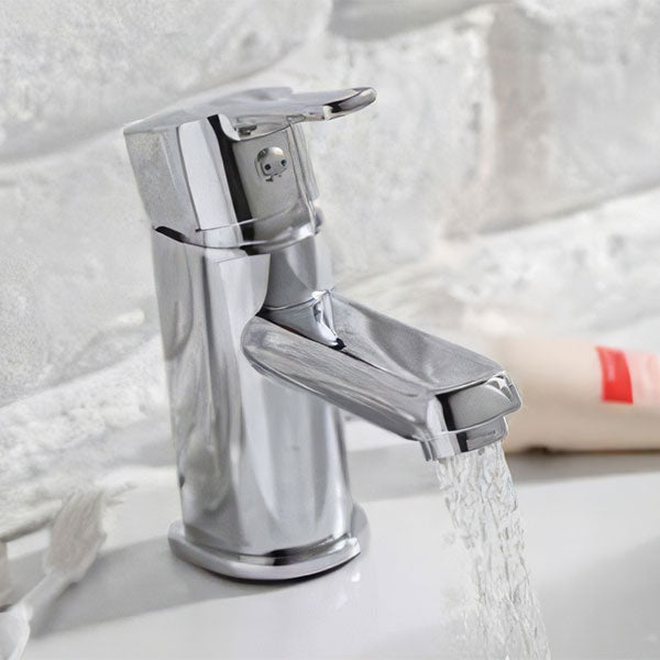 Fline Flow Luna Chrome Mono Basin Mixer With Click Clack Waste