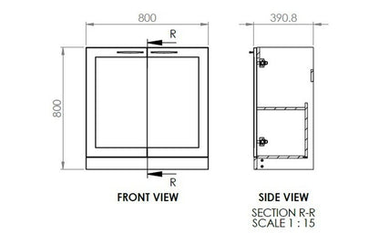 Heritage 815mm Floor Standing 2 Door Basin Unit & Basin - Matt Peony