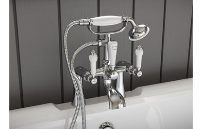 Millom Bath Pillar Taps - Chrome