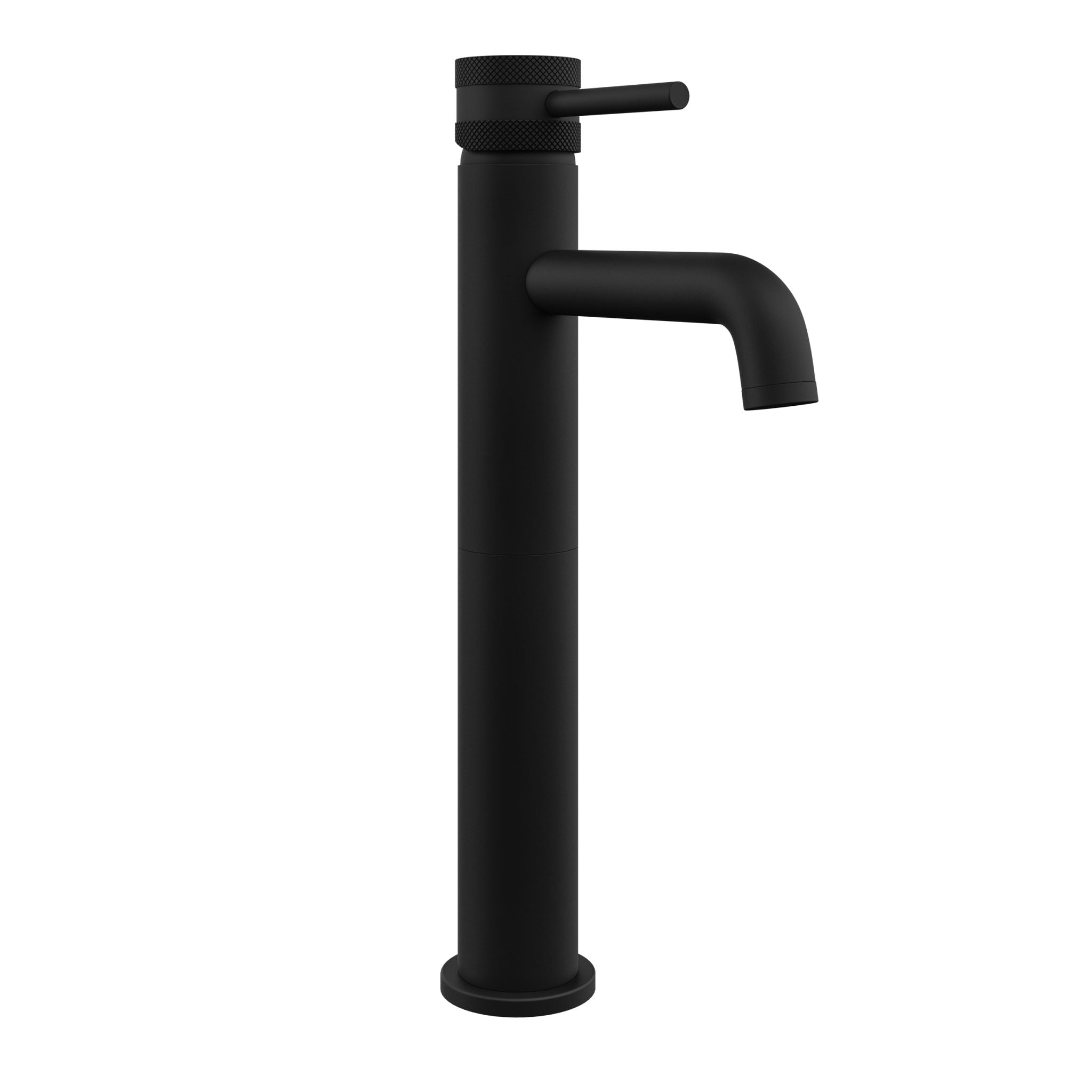 Cre Tall Matt Black Mono Basin Mixer