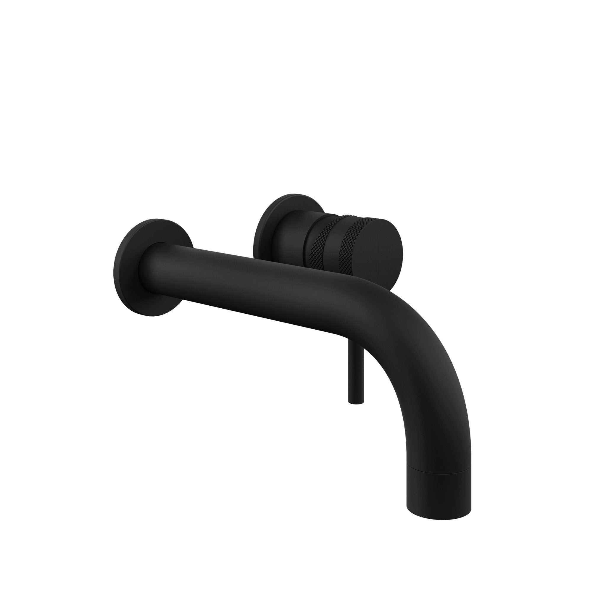 Cre Matt Black Wall Mounted Basin / Bath Filler Tap