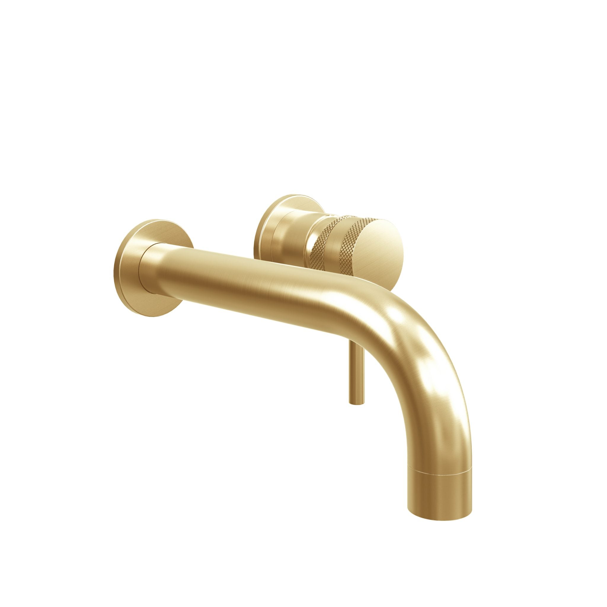 Wall Mounted Basin Tap Brushed Brass
