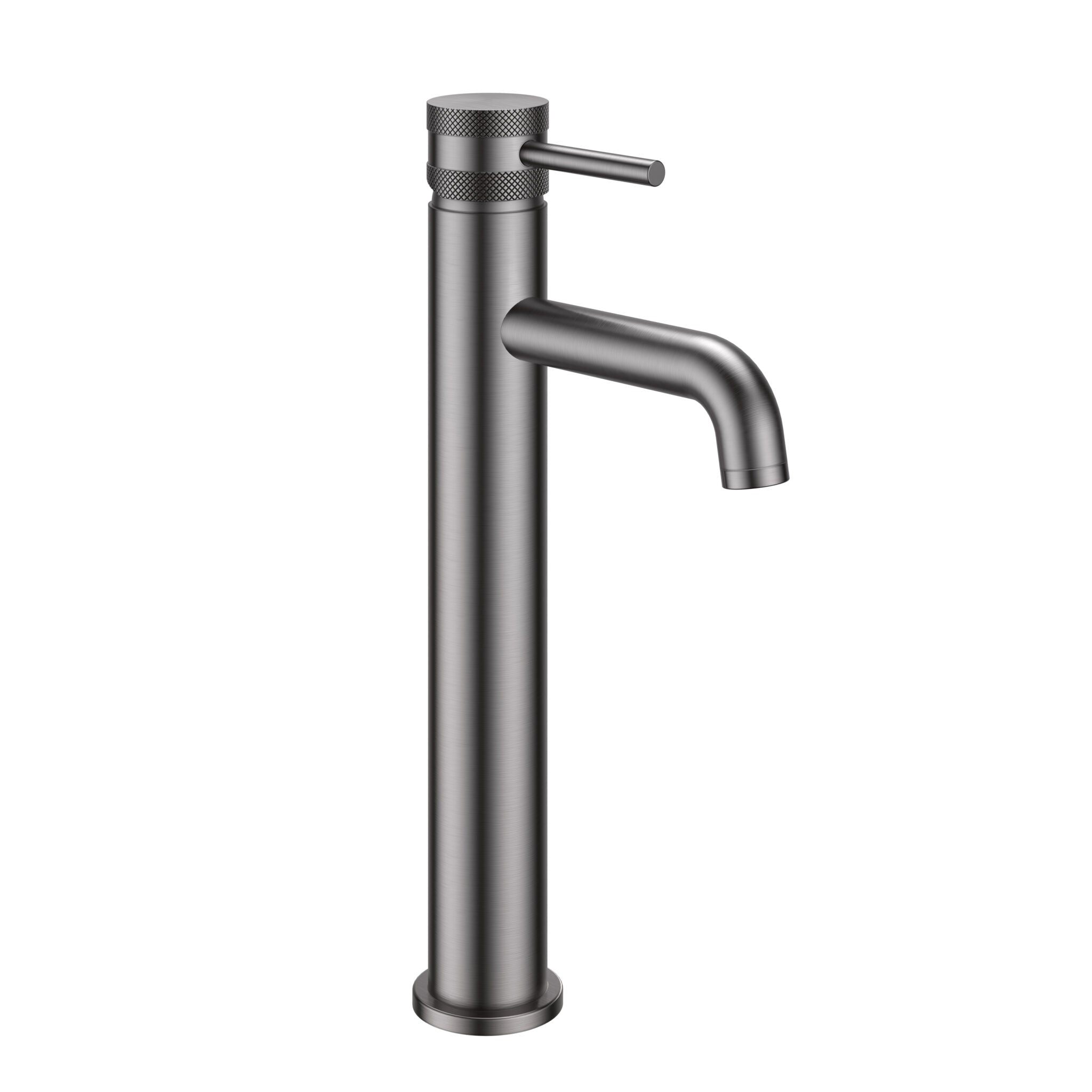 Cre Tall Brushed Gun Metal Mono Basin Mixer