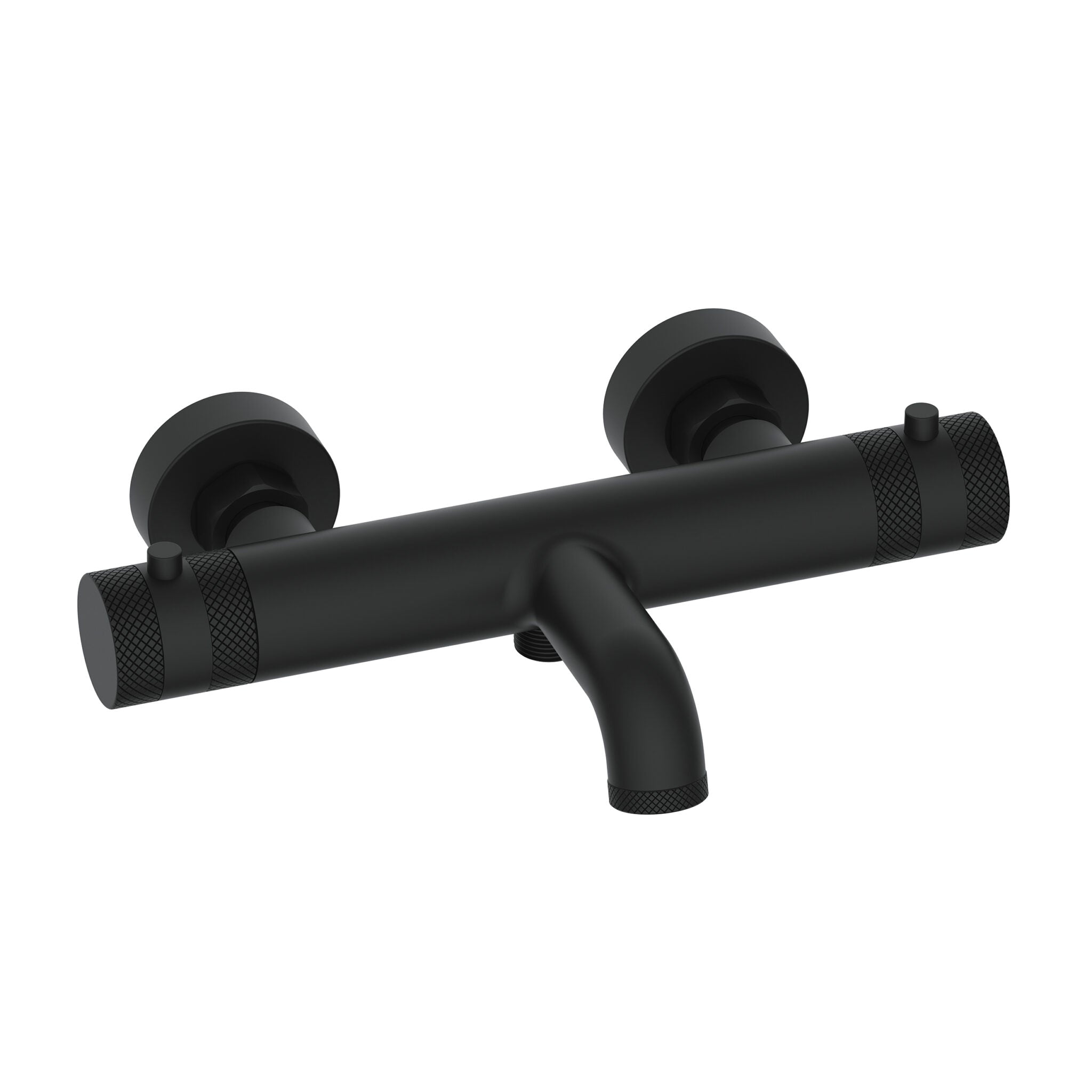 Cre Matt Black Wall Mounted Bath shower Mixer