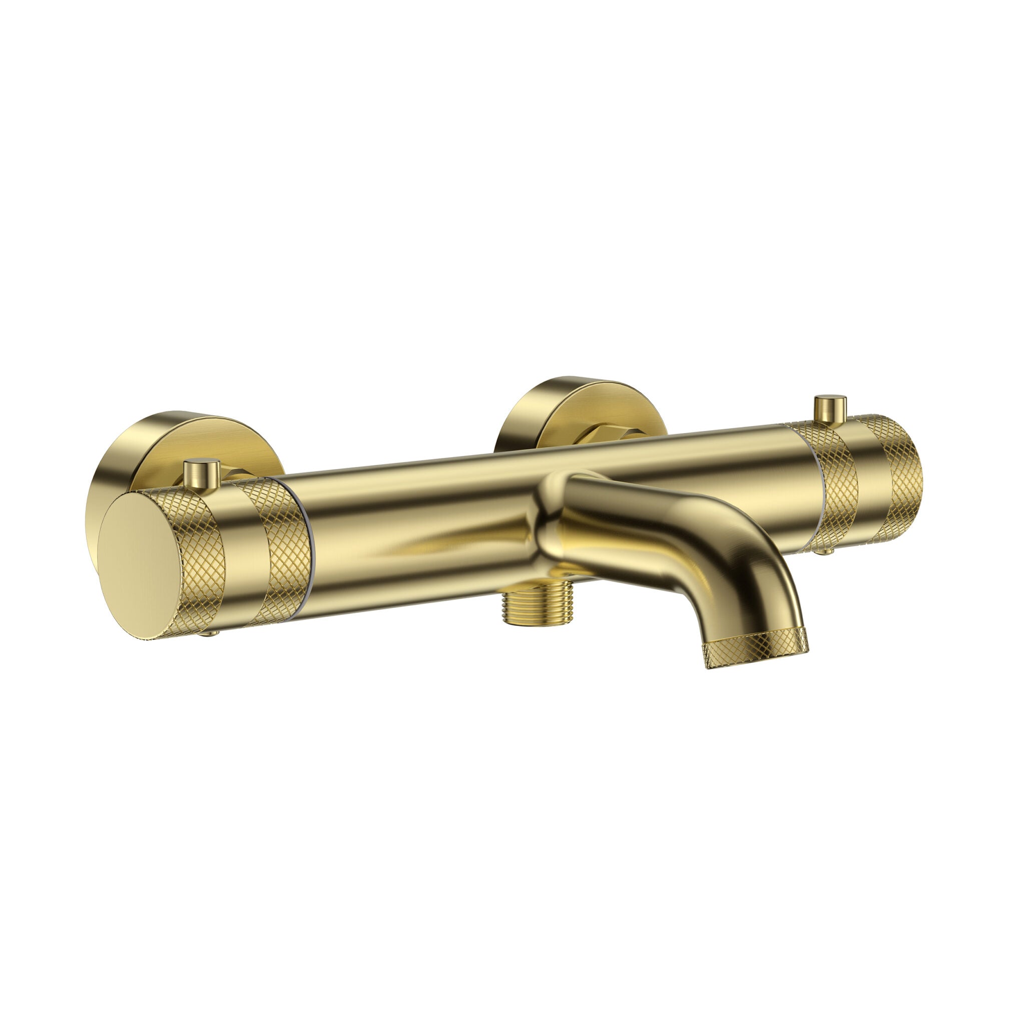 Cre Brushed Brass Wall Mounted Bath shower Mixer