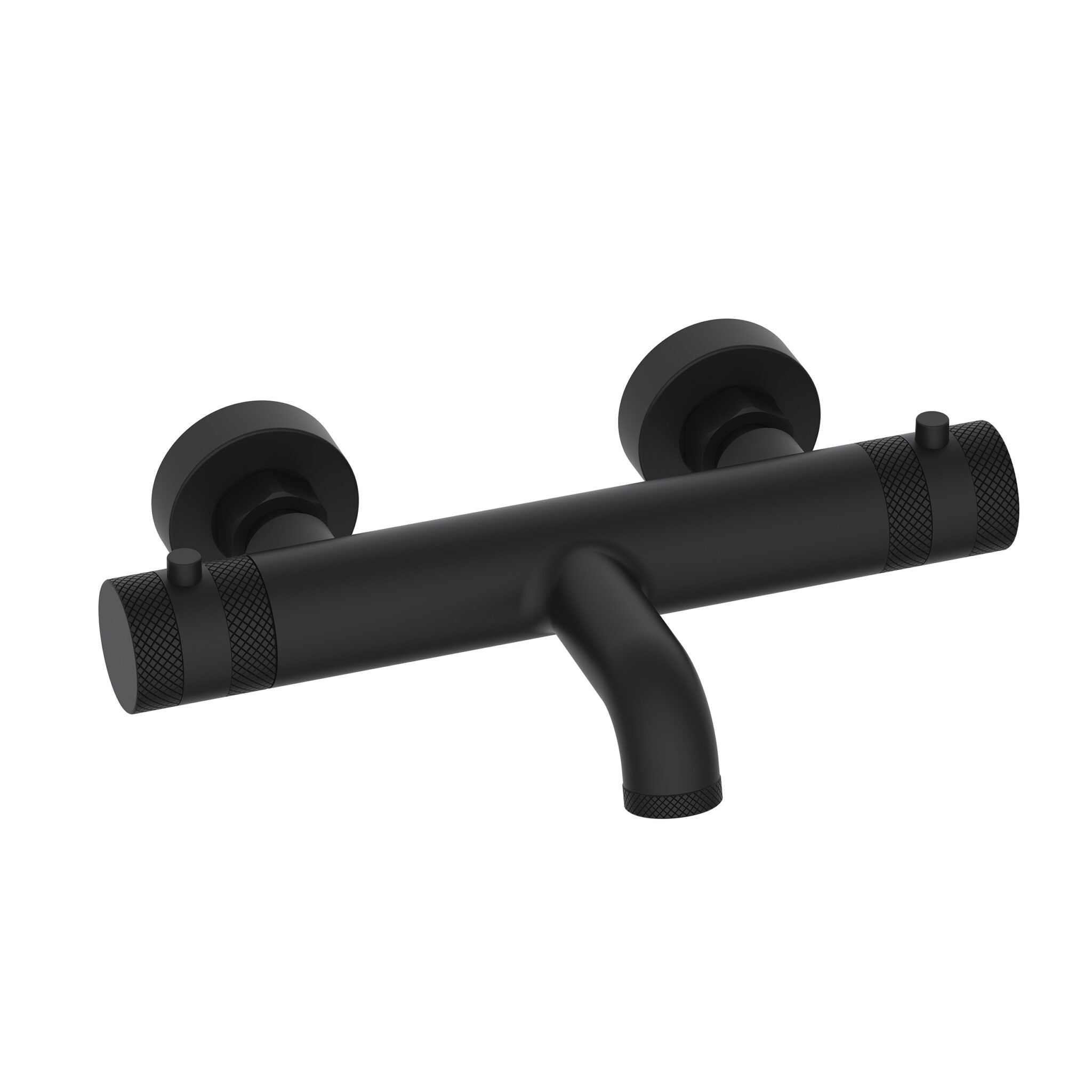 Cre Matt Black Wall Mounted Bath Filler