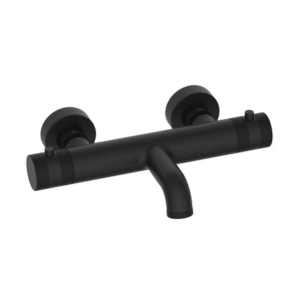 Cre Matt Black Wall Mounted Bath Filler
