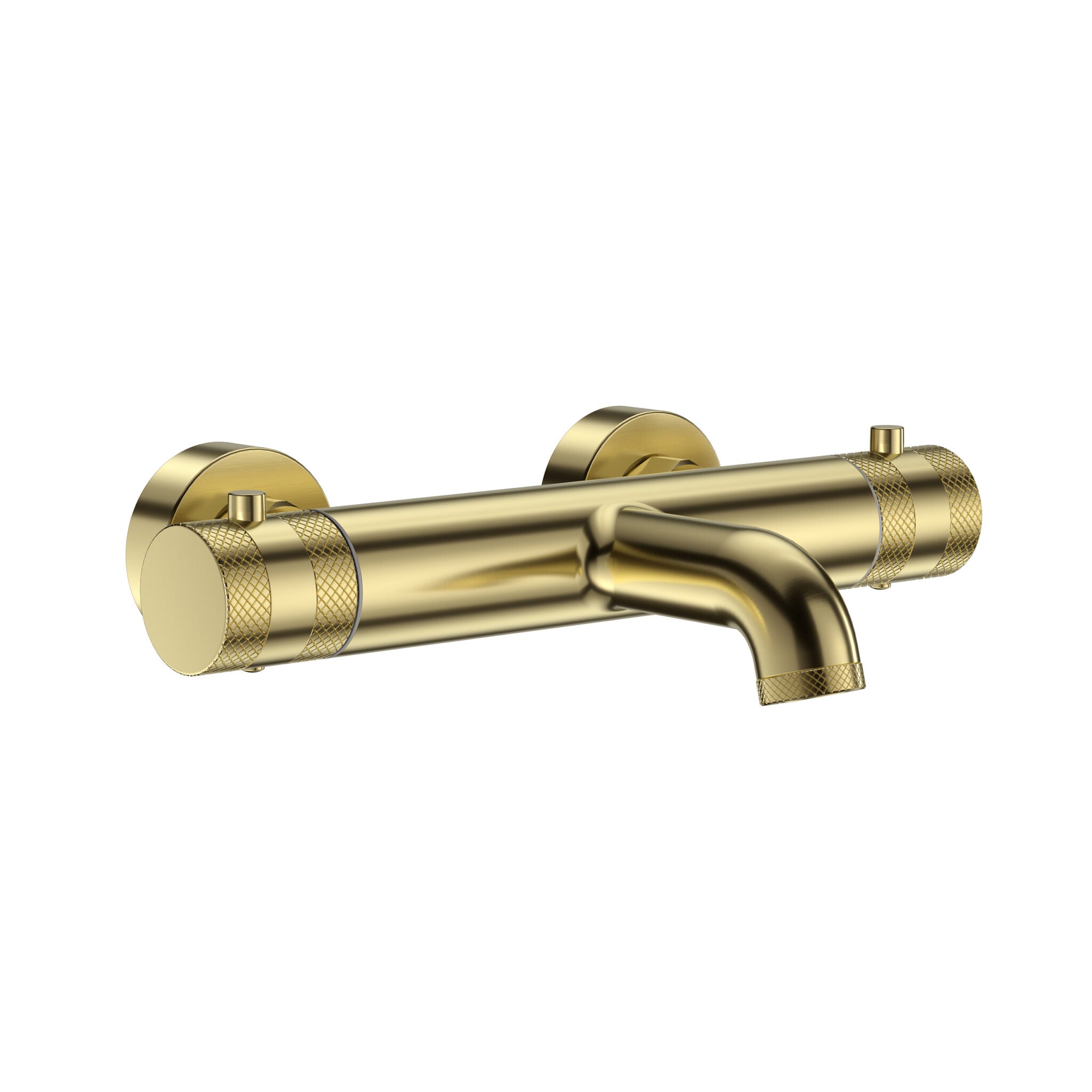 Cre Brushed Brass Wall Mounted Bath Filler