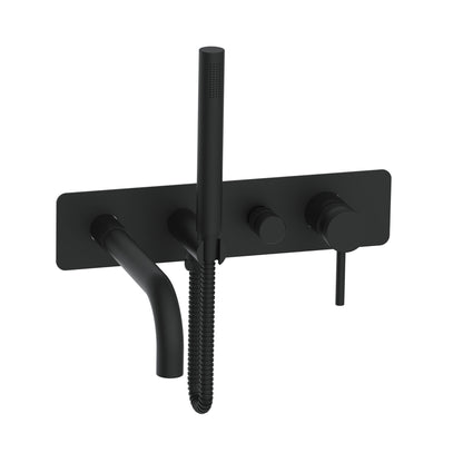 Cre Chrome Metal Wall Mounted Bath Shower Mixer