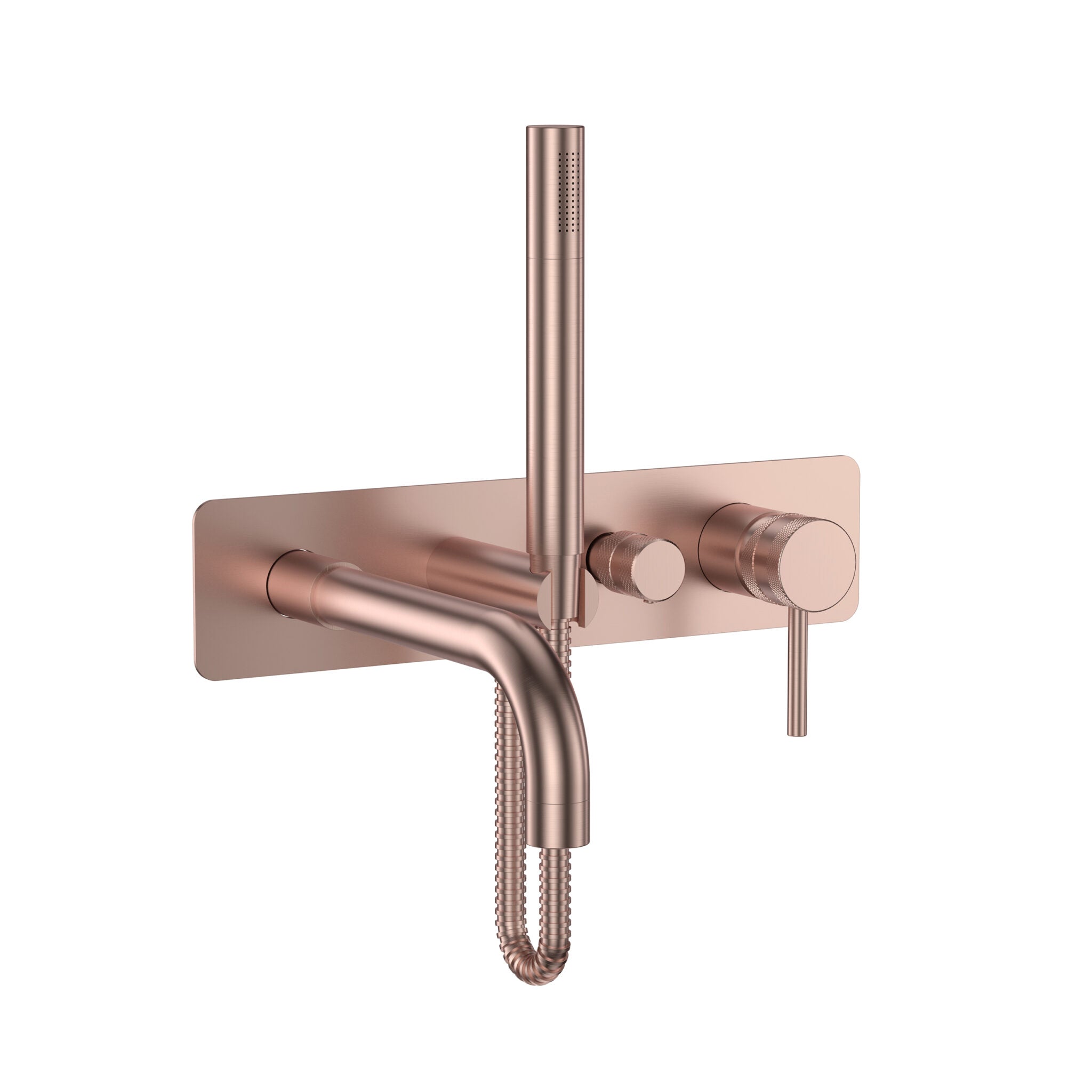 Cre Brushed Bronze Wall Mounted Bath Shower Mixer