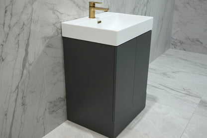 Novo 1180-60 600mm 2-Door Floorstanding Vanity unit with Nano Glazed Ceramic Basin