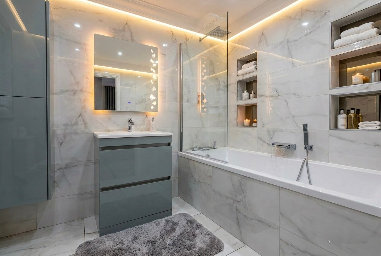 Novo 1185-60 600mm 2-Draw Floor-standing Bathroom unit with Ceramic Basin