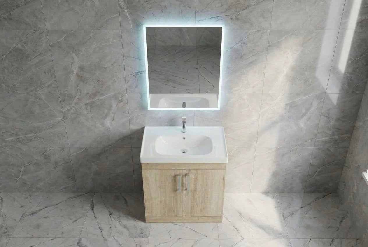 Novo Arya 800mm  2-Door Floorstanding Vanity unit with Nano Glazed Ceramic Basin