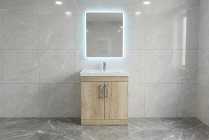 Novo Arya 800mm  2-Door Floorstanding Vanity unit with Nano Glazed Ceramic Basin