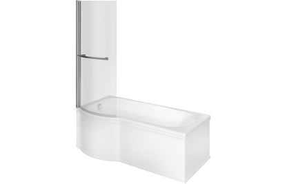 Ora P Shape 1700x850x560mm 0TH Shower Bath Pack