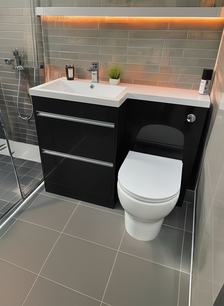 Novo 1100  Anthracite Furniture & BTW WC Pack