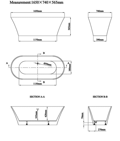 Novo Rossie Luxury freestanding Designer bath