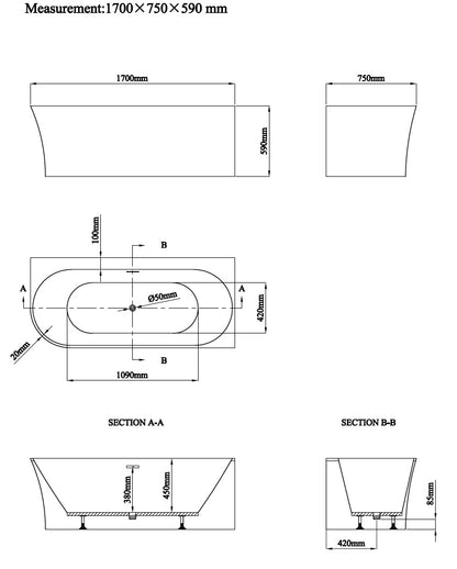 Novo Status Como Corner freestanding Designer Bath Right Hand