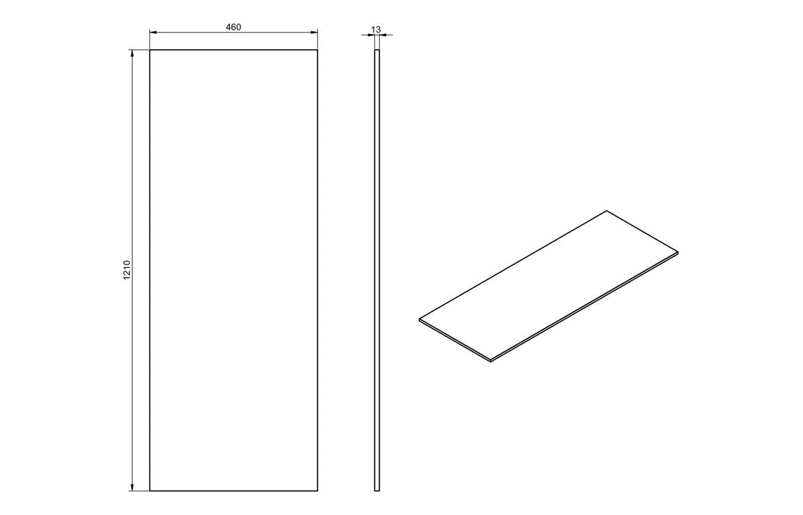 CLICK 1200mm Wall Hung 4 Drawer Basin Unit Run & Top - Matt Clay