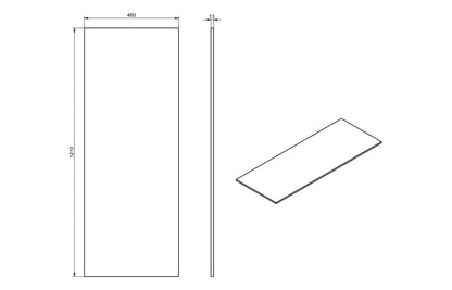CLICK 1200mm Wall Hung 4 Drawer Basin Unit Run & Top - Matt Storm Blue