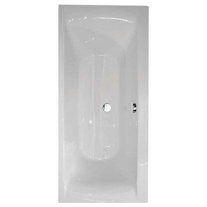 Fline Oporto White Square Rectangular Double Ended Bath
