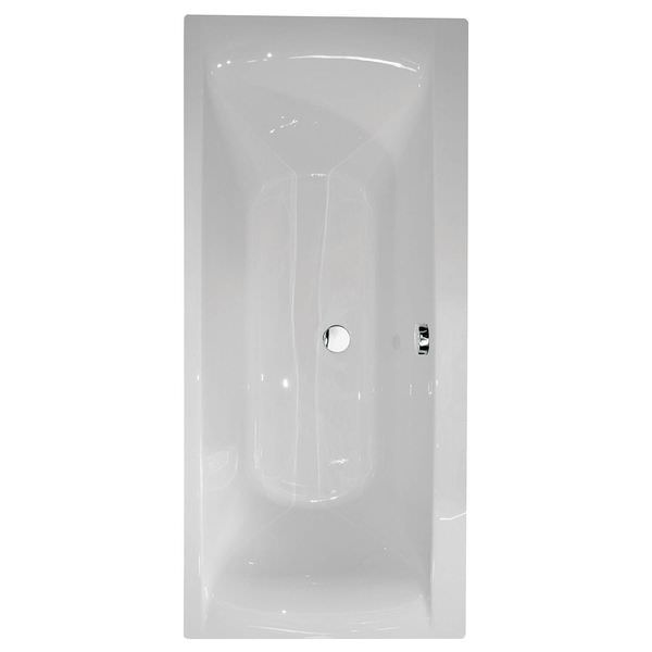 Fline Oporto White Square Rectangular Double Ended Bath