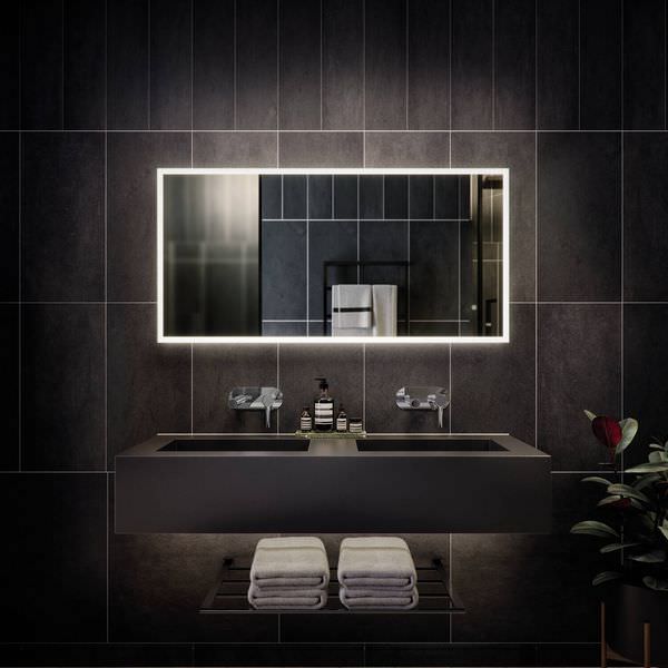 RAK Cupid LED Illuminated Portrait Mirror With Demister And Touch Sensor Switch