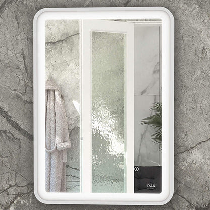 Rak Picture Soft LED Illuminated Rectangular Mirror With Demister Pad