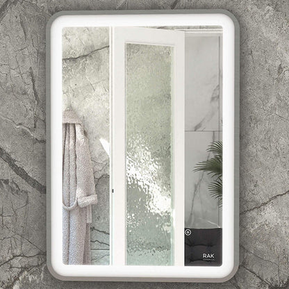 Rak Picture Soft LED Illuminated Rectangular Mirror With Demister Pad