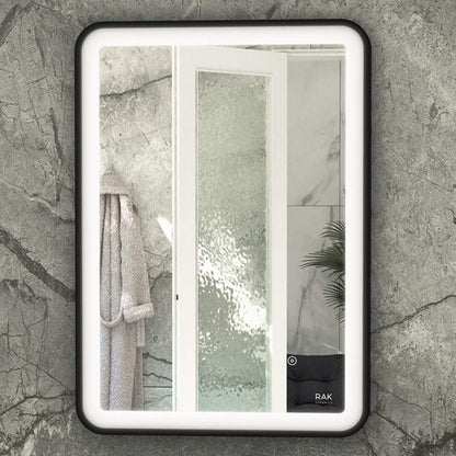 Rak Picture Soft LED Illuminated Rectangular Mirror With Demister Pad