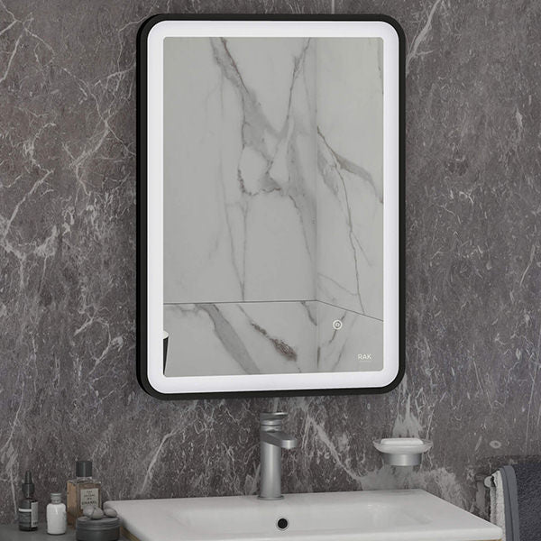 Rak Art Soft 500 x 700mm LED Illuminated Mirror With Demistar Pad