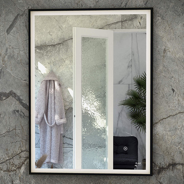 Rak Art Square LED Illuminated 500 x 700mm Mirror With Demister Pad