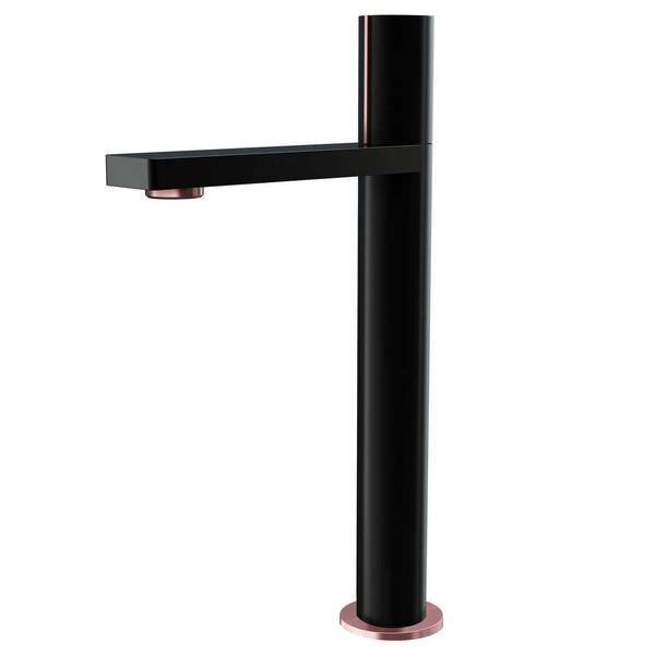 Fline Edition Velar Black Basin Mixer Tap With Click Clack Waste