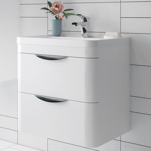 Nuie Parade 540mm High 2 Drawer Wall Hung Cabinet And Basin